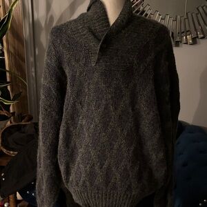 Men's Charcoal Turtleneck Sweater by Brettons